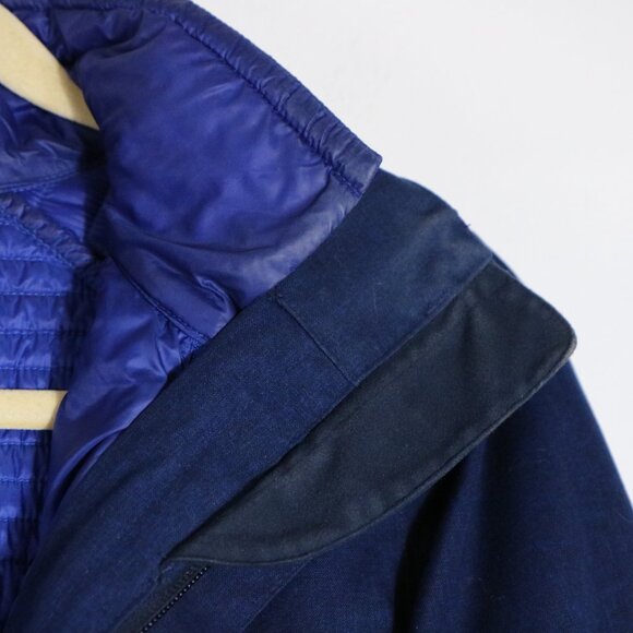 Patagonia Vosque 3 In 1 Parka Puffer Coat Womens XS Blue Long Winter - Picture 4 of 14